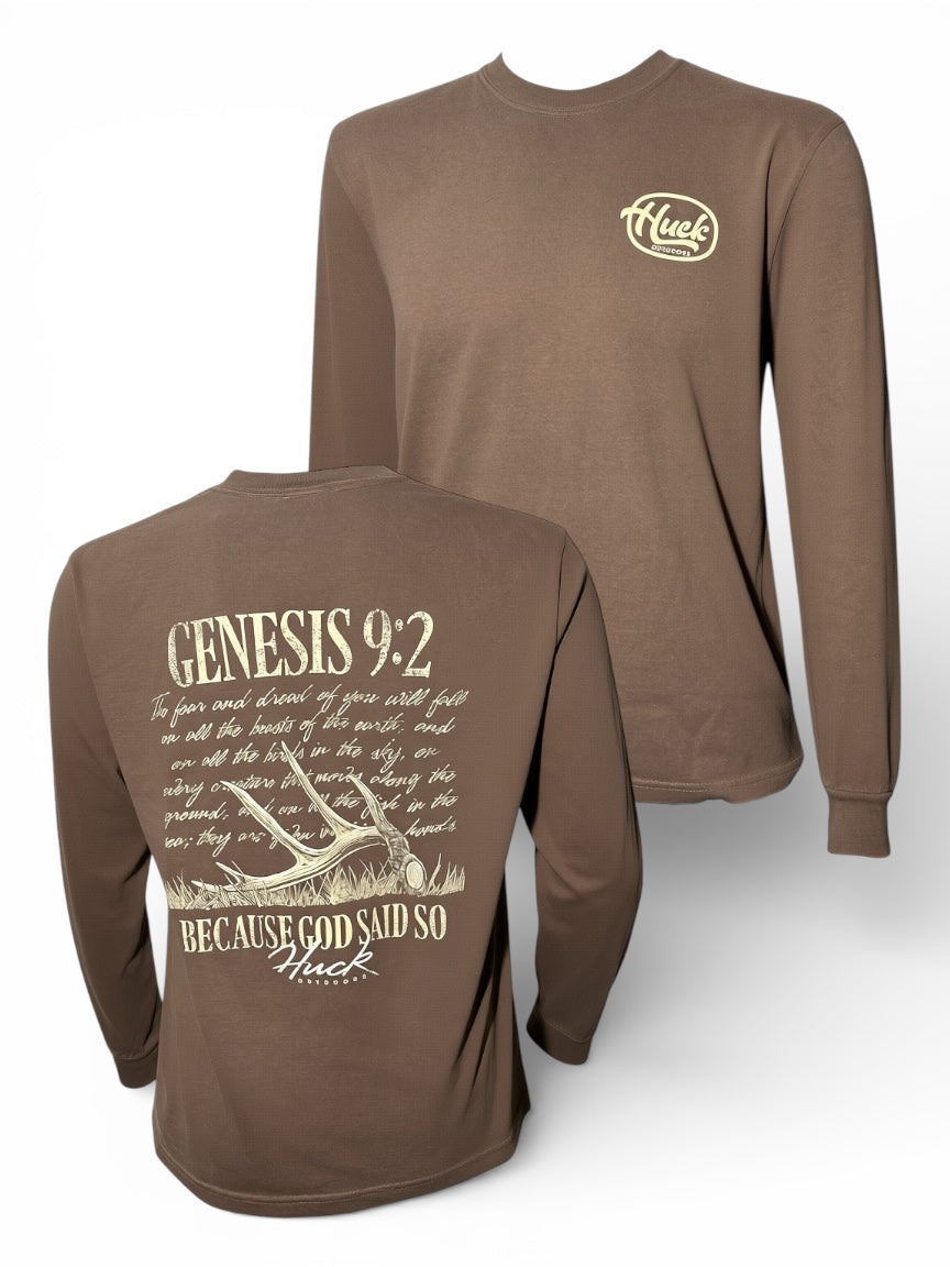 Huck outdoors-Genesis 9:2 Langarmshirt