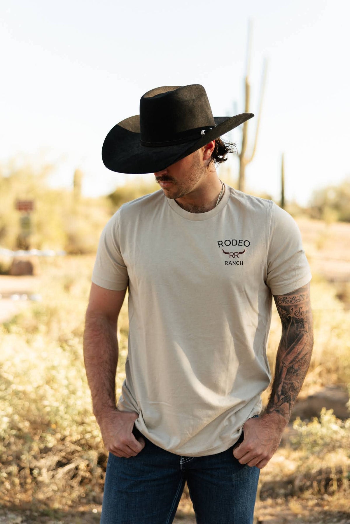 Rodeo Ranch Heritage Bull Mark T-Shirt – Beige